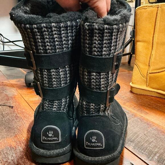 BEARPAW Boshie Sheepskin Winter Pull On Boots Size 7 NWOT - Picture 1 of 5